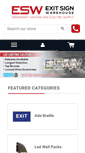 Mobile Screenshot of exitsignwarehouse.com